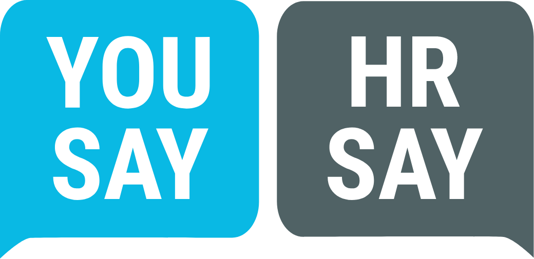 YOU SAY / HR SAY logo